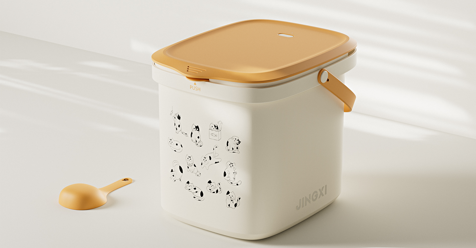 宠物真空储粮桶设计