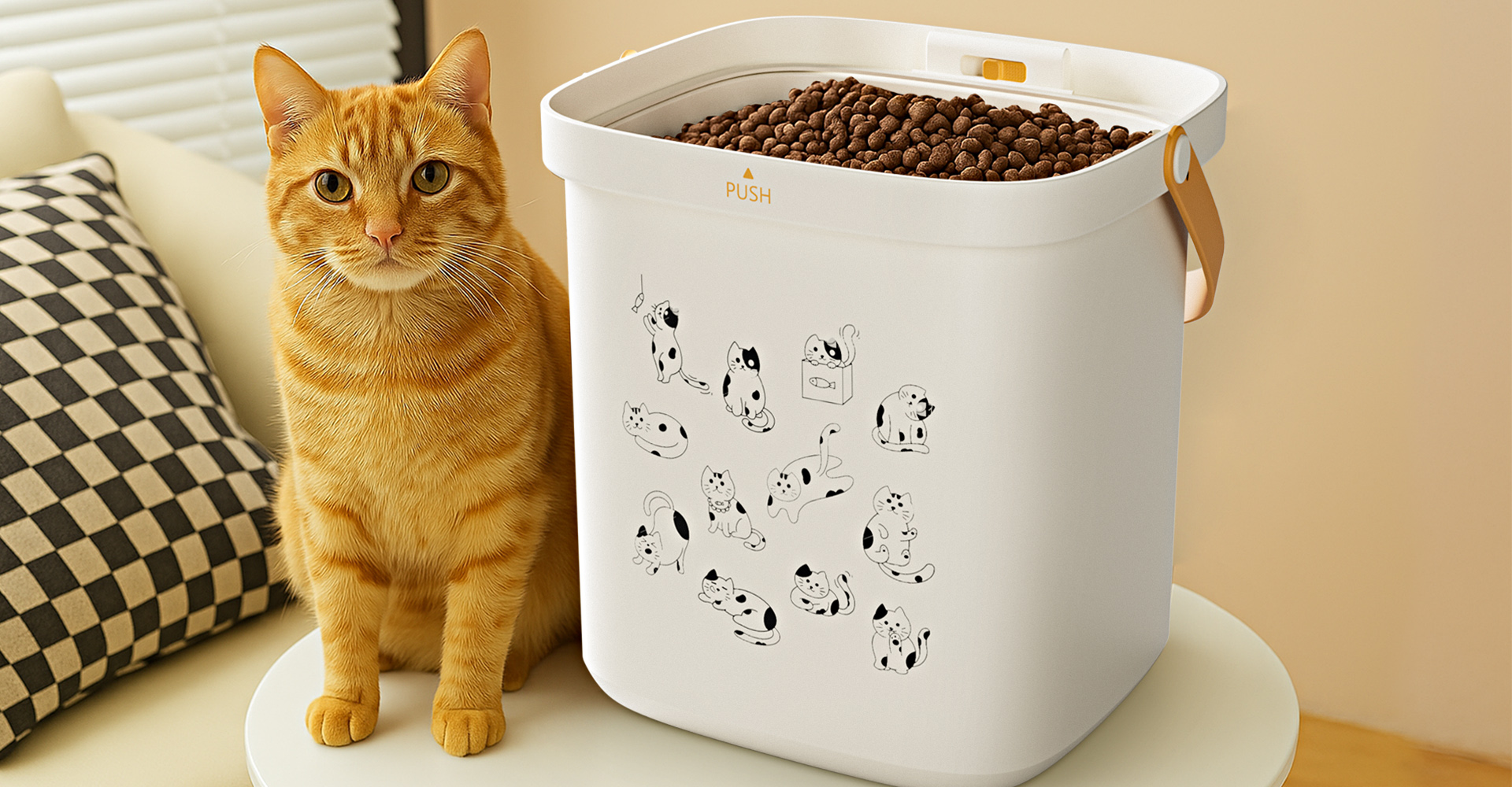 宠物真空储粮桶设计